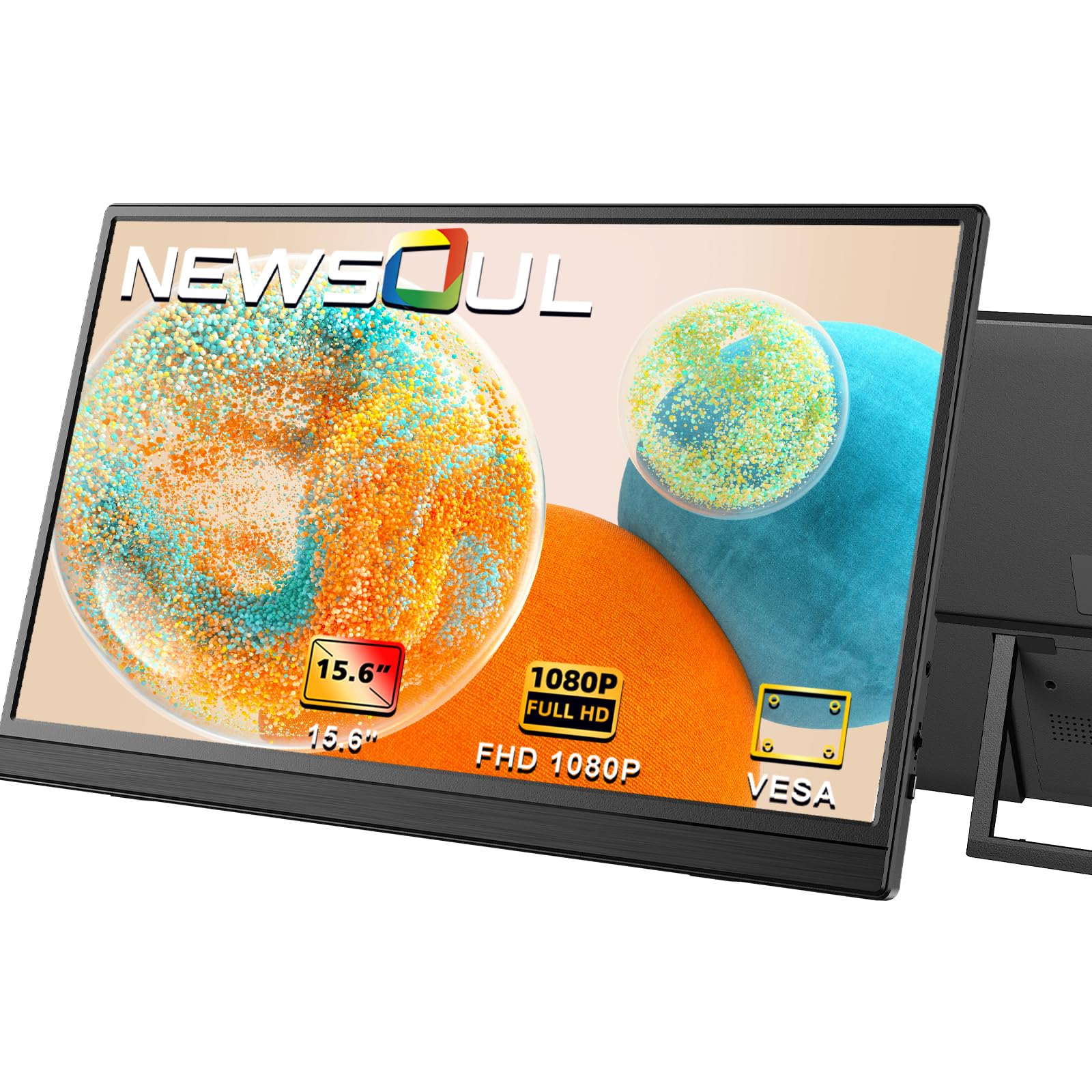 Newsoul 15.6" Portable Monitor, IPS HDR 1920X1080