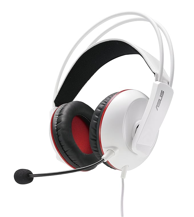 Asus Cerberus Arctic Edition Gaming Headset (PC, MAC, Smartphone, PS4, 60mm Treiber, 4-polig) weiß