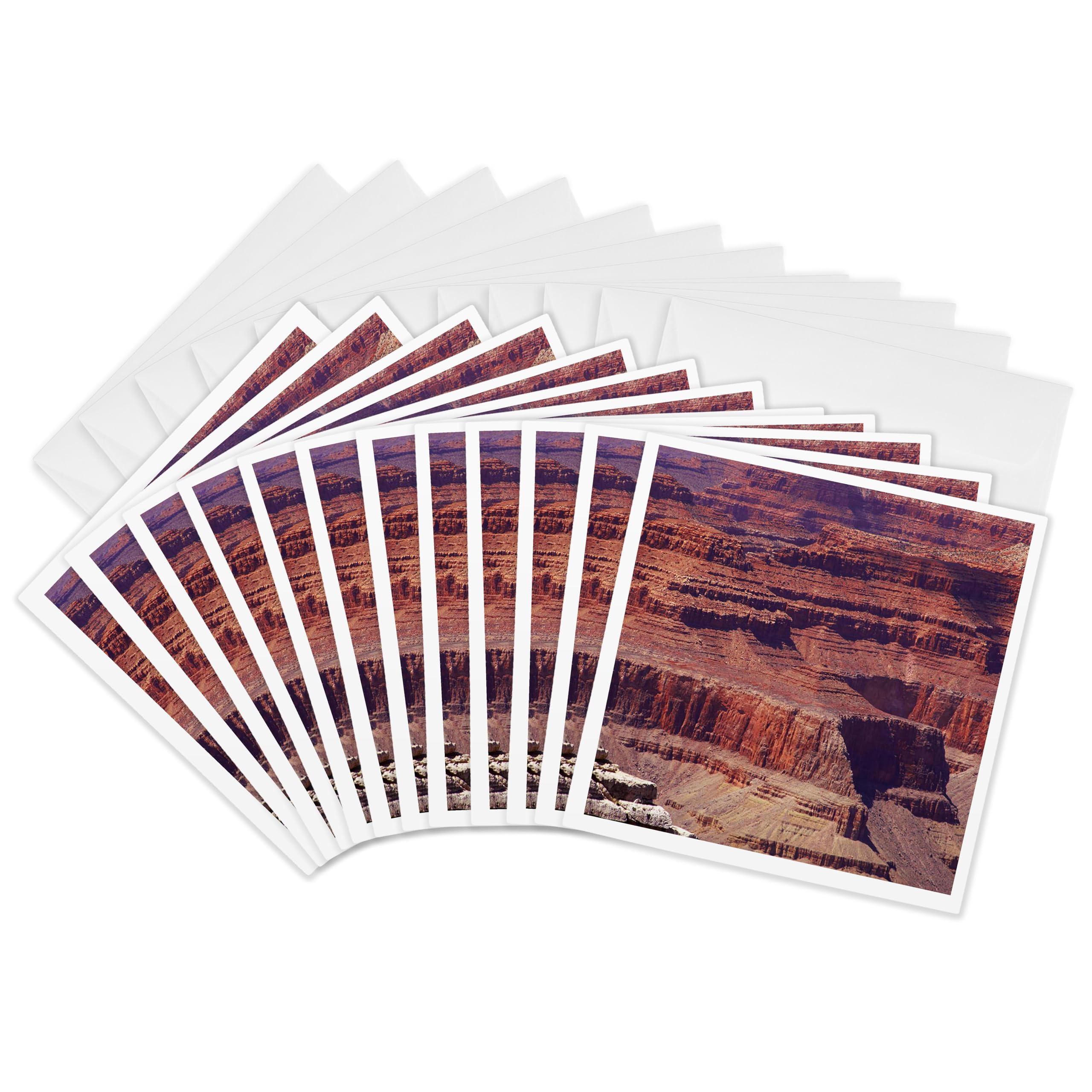 3dRose gc_21655_2 6 x 6-Inch "Grand Canyon Part 1" Greeting Card (Pack of 12)