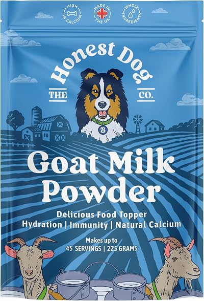 The Honest Dog Co Goats Milk Powder for Dogs 225g 45 Servings UK Made