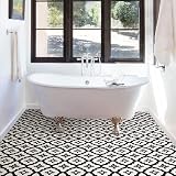FloorPops Comet Peel & Stick Floor Tiles 12 x 12 Blacks Set of 10 view 3