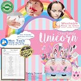 EVACOK Kids Unicorn Makeup Set Girls Washable Toy Cosmetic Kit view 3