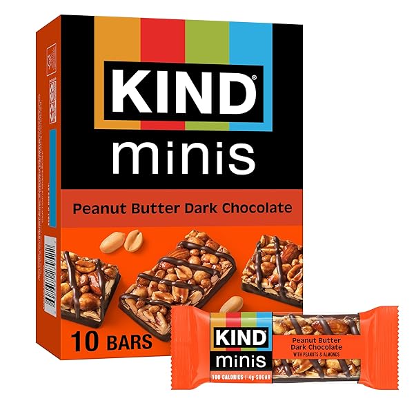 KIND MINI SNACK BARS, PEANUT BUTTER DARK CHOCOLATE,...
