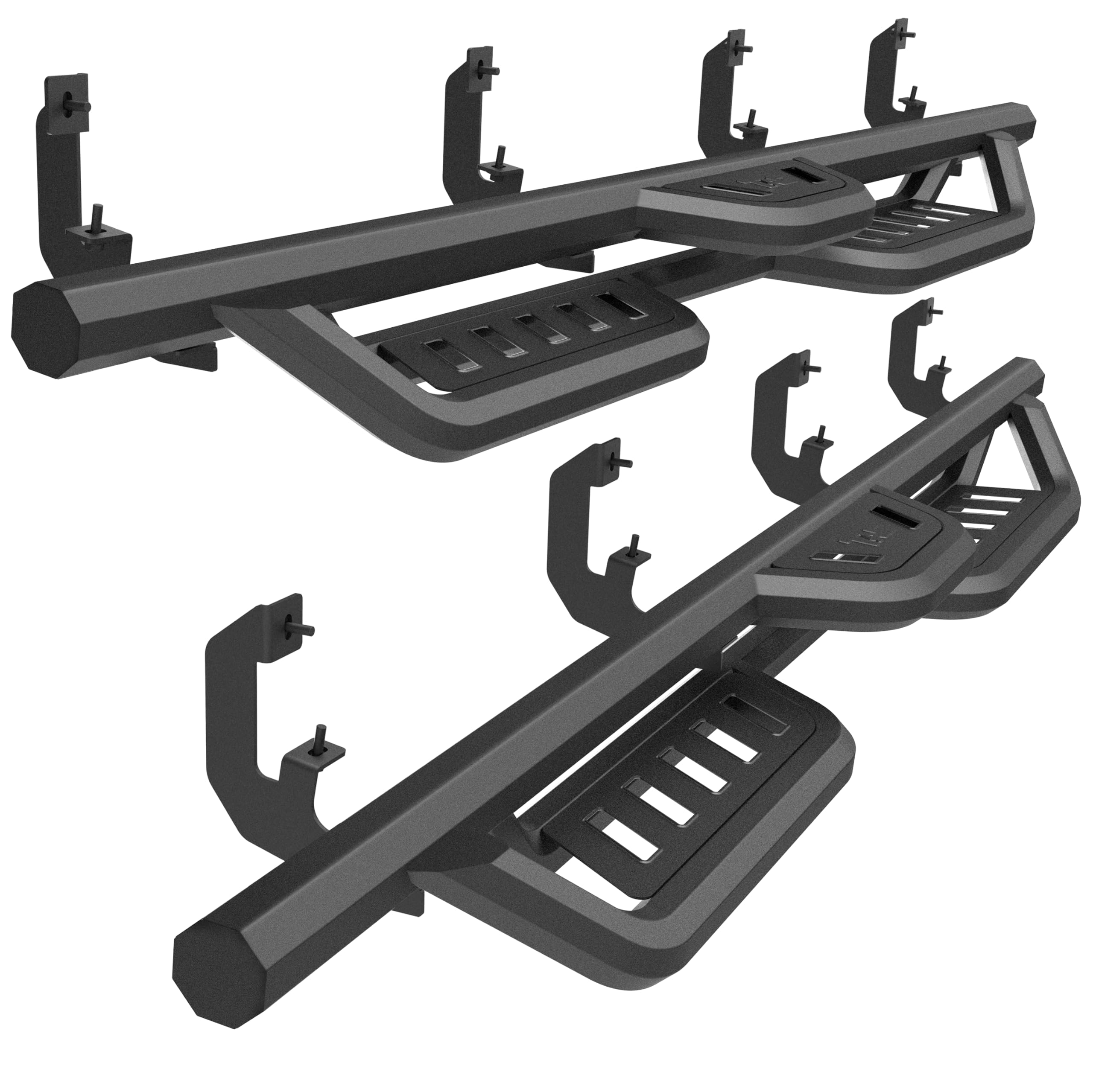 Photo 1 of ***Factory seal******Factory seal***TAC Gen5HD Running Boards W/T 4"-Drop Compatible with 2019-2025 Chevy Silverado/GMC Sierra 1500 Crew Cab|2020-2025 Silverado/Sierra 2500/3500 Crew Cab Truck| Side Steps| Nerf Bar| Two-Stair| 2 pcs