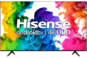 Hisense 43A68G - 43" Smart TV Ultra HD 4K Dolby Vision HDR10 Android Television with Bluetooth, Voice Remote (Canada Model) (
