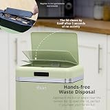 Swan Retro 45L Square Sensor Bin Green Brand Swan 45 L Sensor view 3