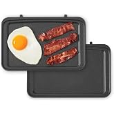 Dash Griddle 2-Plate Pack for MultiMaker Flex Press Grill System - Removable, Nonstick Plates for Breakfast Sandwiches, Eggs, Hash Browns, and More