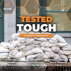 Xpose Safety Heavy Duty Sand Bags with Tie Strings