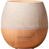 Plant Therapy Home Drift Linen Essential Oil Diffuser, Stylish Linen Cover Adds a Soft, Natural Touch to Any Space, Intermittent &amp; Continuous Mist, Color-Changing Light, 320 Square Feet Coverage