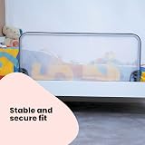 Safety 1st Standard Bed Rail 90cm Grey White, Toddler Bed Guard, Mesh view 3