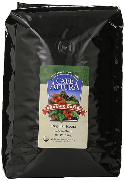 CAFE ALTURA WHOLE BEAN ORGANIC COFFEE, REGULAR ROAST (PACKAGING MAY VARY)