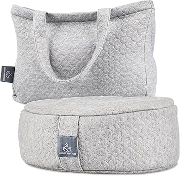 Amazon.com: Cojín de meditación de trigo sarraceno y lavanda ...