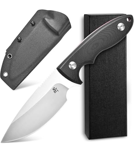 Amazon.com : Sitivien ST23 Fixed Blade Knife AUS-8 Steel Blade