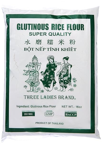 THREE LADIES GLUTINOUS RICE FLOUR 16 OZ