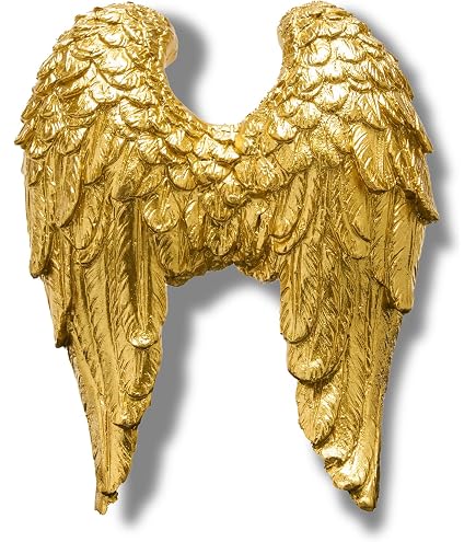 Amazon.com: Zeckos Set of 2 Distressed Antique White Angel Wing
