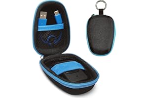 RAWECUD Hard Carrying Case for Noxgear 39g Wearable Waterproof Bluetooth Speaker, Magnetic Clip-On Portable Speaker Holder Travel Storage Accessories for 39g Mini Wearable Speaker