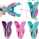 Miss Good Towel Clips for Sun Loungers Set of 4 Multicolor Beach Clips view 2