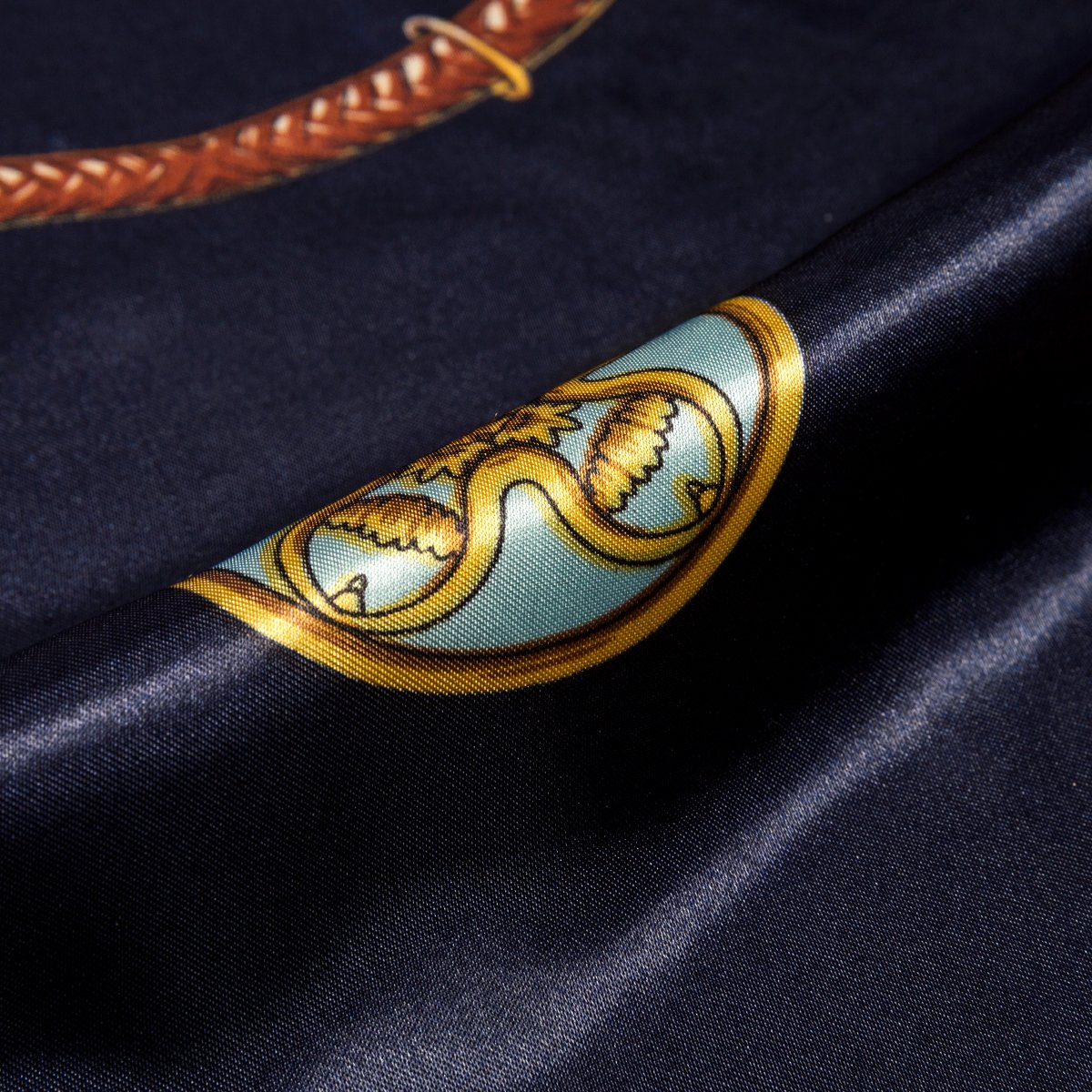 Flowomen Women\'s Silk Scarf colorful Square Large Neckerchief Daily Luxury Fashion Wrap (Black2)