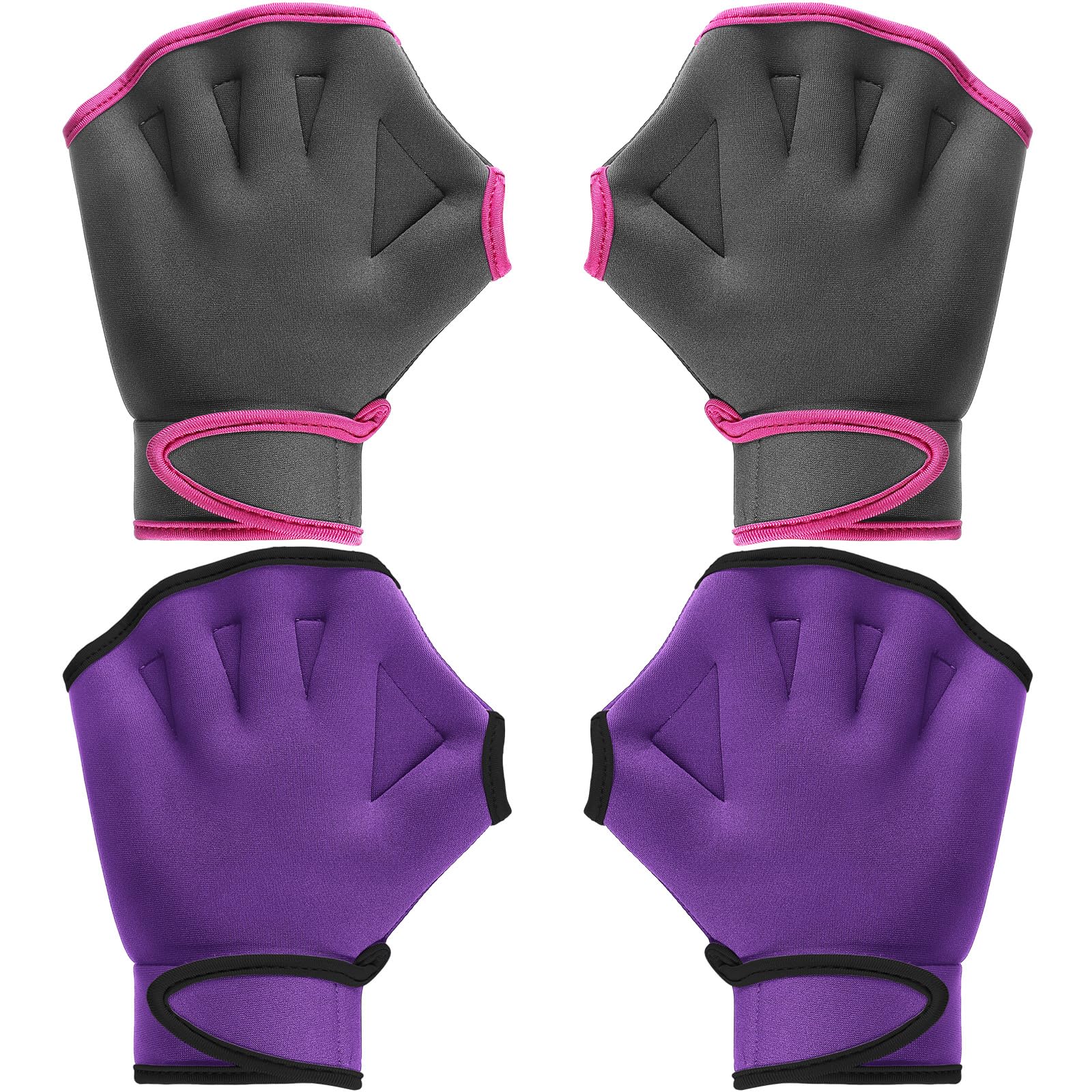 Sumind 2 Pairs Swimming Gloves Aquatic Training Gloves Neoprene Mittens ...