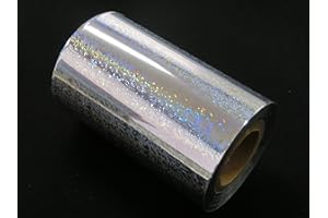 GLEAM FOIL DIY Hot Stamping Holographic foil for Lures and Metal jigs only (Bacteria HPT-KP79) 3.15 inch x 164 feet (80mm x 50M) Murata Kimpaku Co., Ltd.