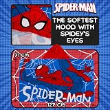 Spider-Man Hooded Towel 100% Cotton Poncho Kids Bath Beach Wrap view 5