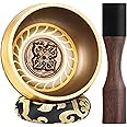 Tibetan Singing Bowls – Hand-Hammered in Nepal, Authentic Meditation Sound Bowls for Yoga, Chakra Healing, Mindfulness & Spiritual Self-Care Gifts for Women