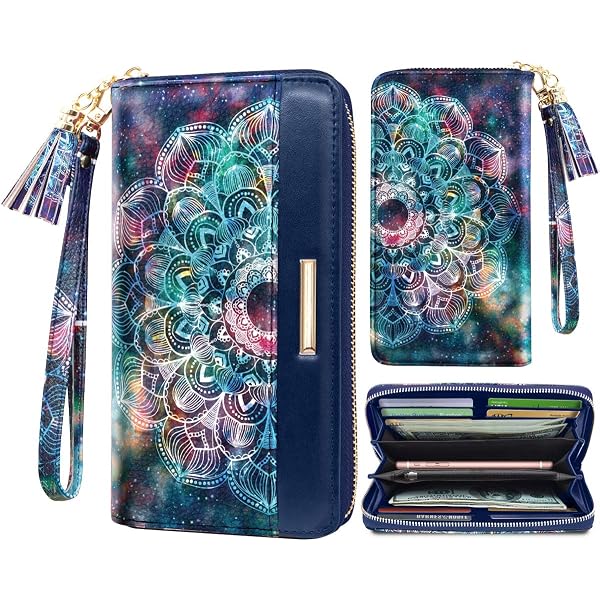 Zeekisfia Personalized Women's Wallet - Custom Photo Sunflower Leather Clutch For Mother's Day & Valentine's