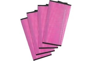 HUIMPET Premium Horse Fly Boots, Ultimate Protection Set for Horse Legs - Breathable Mesh, Stay-on Design, Stomp Reduction (Set of 4)-Rose Red