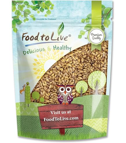 Pure organic Barley 3箱 Amazon.com : Food to Live Organic Hulled Barley, 3 Pounds – Non