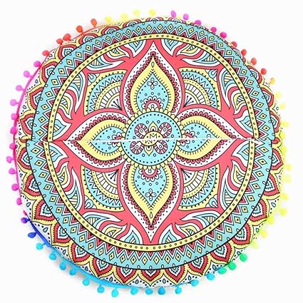 Amazon Com Hot Sale Indian Large Round Floor Pillow Case