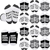 Cutecrop 12 Pairs Team Gifts for Employees Appreciation Gift Thank You Team Ever Socks Xmas Stocking Stuffers Adult