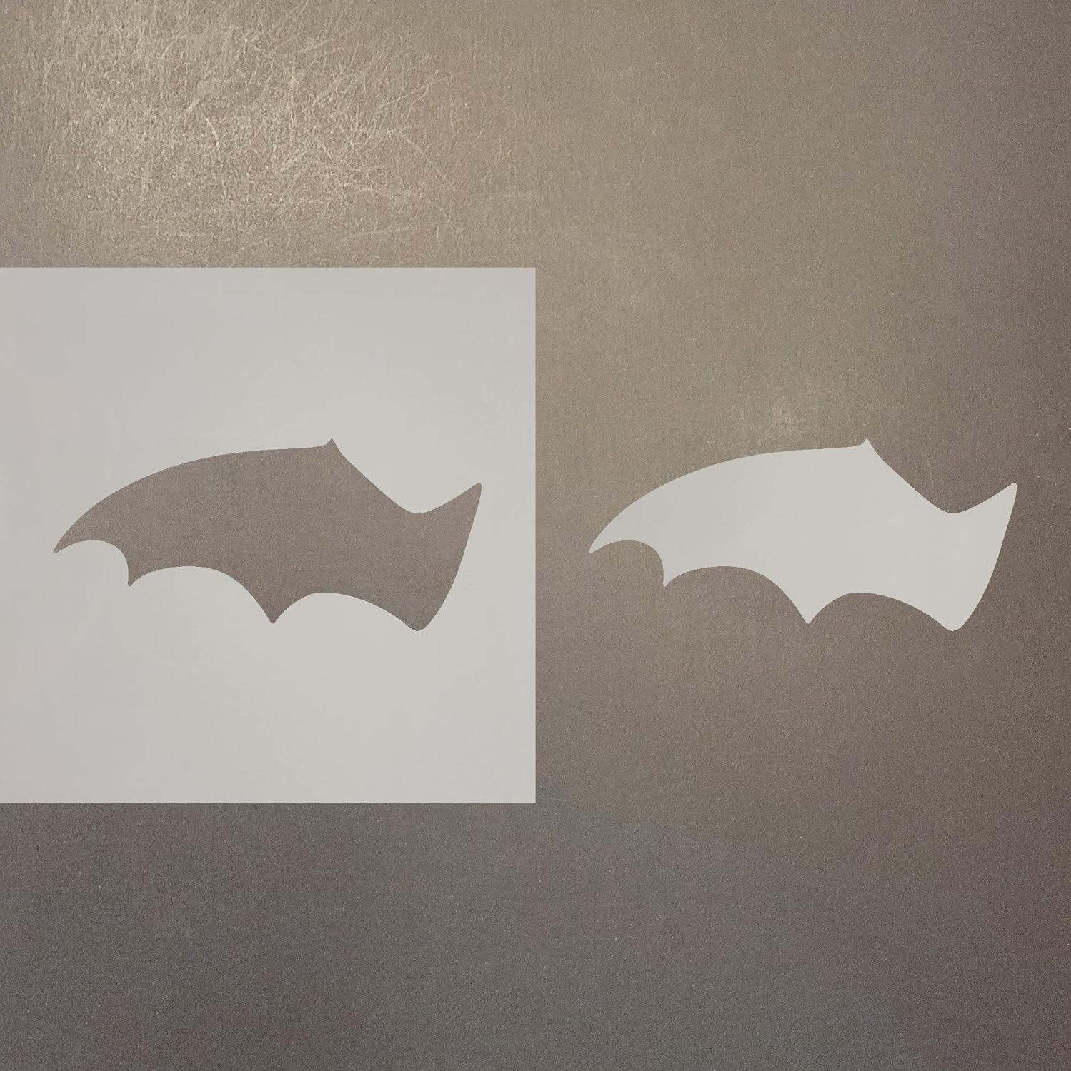 Mixed Media - Bat Wing Reusable Mylar Stencil - Art Craft Supplies 4 Inch