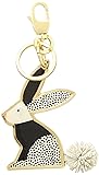 Fossil Metal Key FOB, Gold/Multi Rabbit