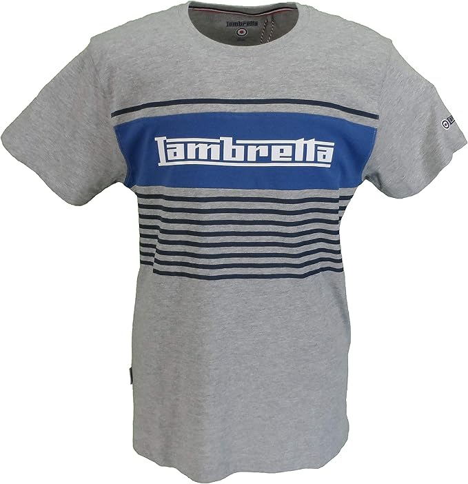 Lambretta Mens Striped T Shirtsâ¦: Amazon.co.uk: Clothing