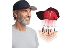 Cordless Red Light Therapy Hat/Cap for Hair & Scalp – Portable LED Hat with 4 Modes (Red, Blue, IR, Combo), Lightweight Irrad