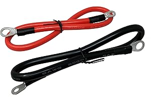 Tetra-Teknica MotoBasics Series BI-01 Battery Inverter Cable Set, 21 Inch, 6AWG Stranded Tinned Copper Wire