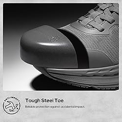 NORTIV 8 Steel Toe Shoes for Men Slip Resistant