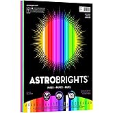 Astrobrights Color Paper, 8.5” x 11”, 24 lb/89 gsm,"Spectrum" 25-Color Assortment, 150 Sheets (80933-01)