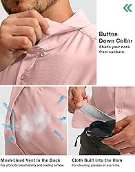 Men's Fishing Shirts with Zipper Pockets UPF