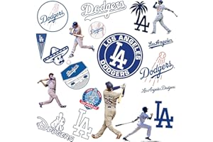PERMINKS Dodgers - Los Angeles Aesthetic Dodgers Vinyl Waterproof Stickers Pack 20 Pcs for Water Bottle Laptop Luggage Guitar Skateboard Car Window