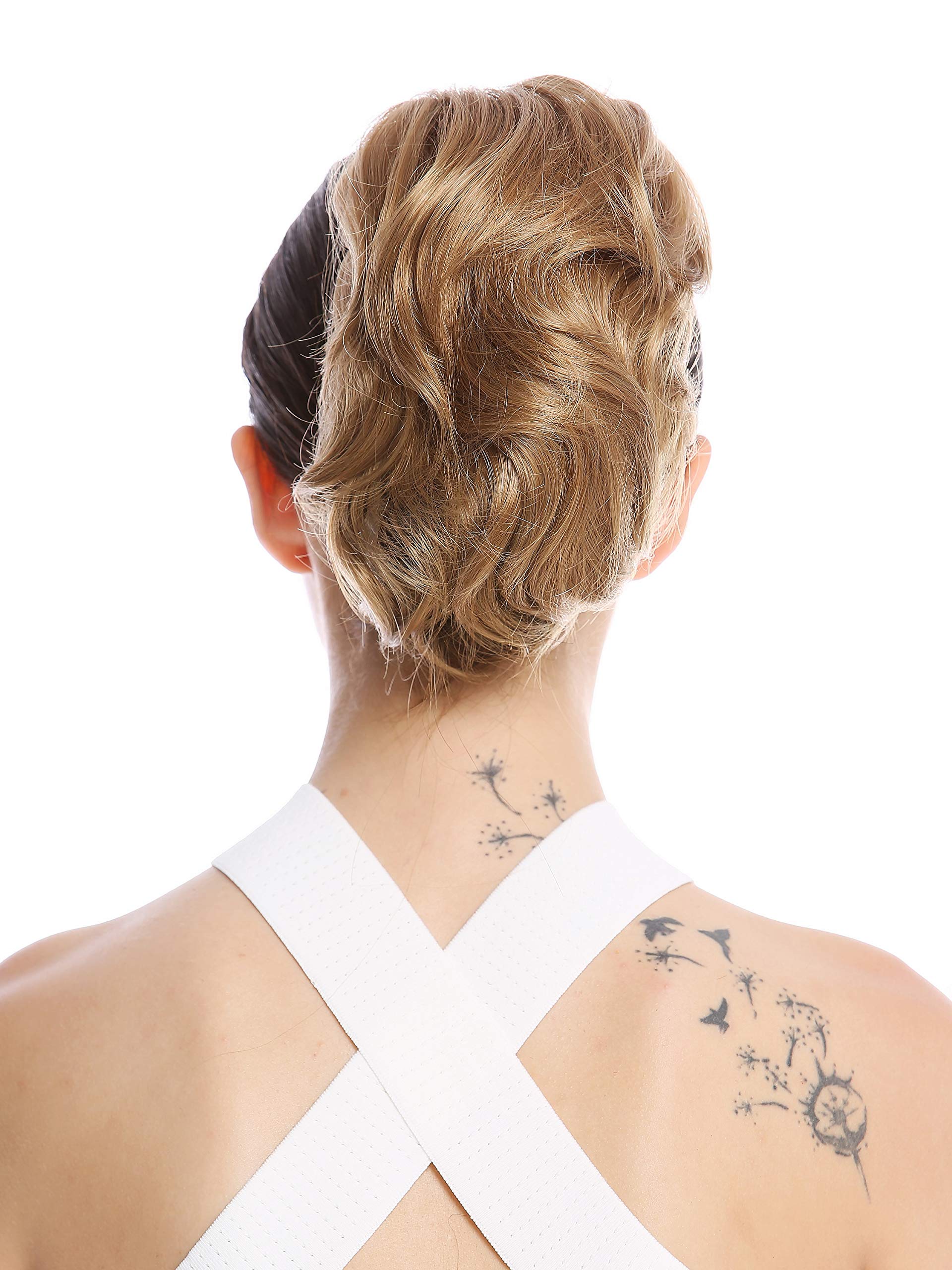 WIG ME UP - 1028-V-15 Ponytail Hairpiece Extensions short great volume wavy honey blond 8inch