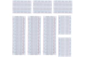 Ziqi 9pcs Breadboards Kit with 3pcs 830 Point & 6pcs 400 Points Solderless Breadboard Protoboard MB-102 for Proto Shield Distribution Connecting Blocks, Arduino DIY Electronics Kit