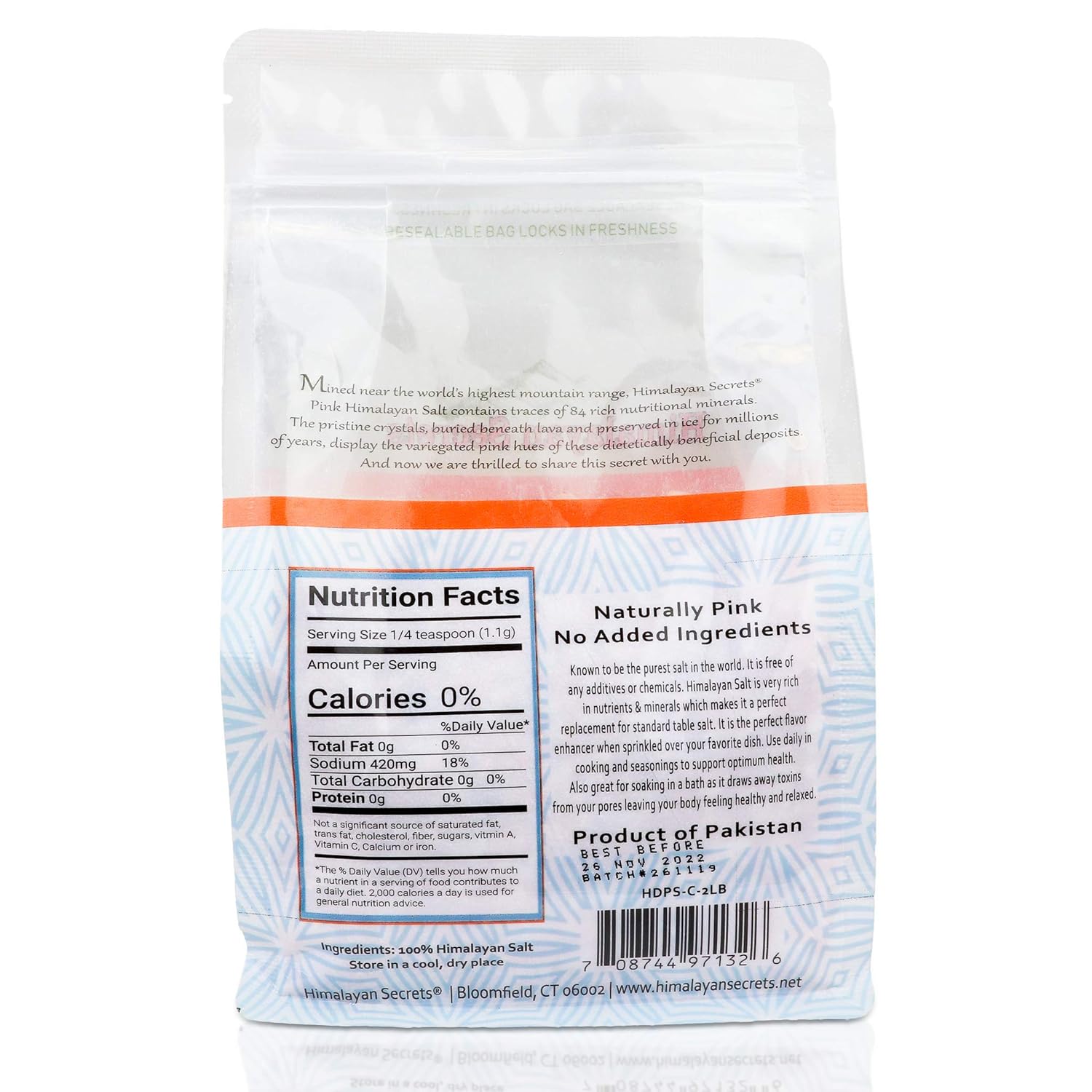 2 LB Himalayan Dark Pink Salt - 100% Natural & Unrefined by Himalayan Secrets - Coarse - Fine - Powder (Coarse) : Grocery & Gourmet Food