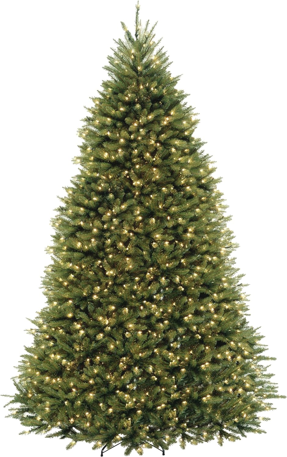 Trees - National Tree Company Dunhill Fir Artificial Tree, 9 Ft, Dual Colored Lights