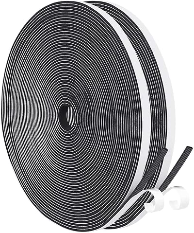 UPSEN Weather Stripping Foam Tape 6mm x 1.5mm 20m Self-Adhesive