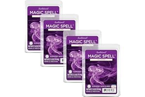 Scentsationals Scented Wax Fragrance Melts - Magic Spell - Wax Cubes Pack, Home Warmer Tart, Electric Wickless Candle Bar Air Freshener, Spa Aroma Decor Gift - 2.5 oz (4-Pack)