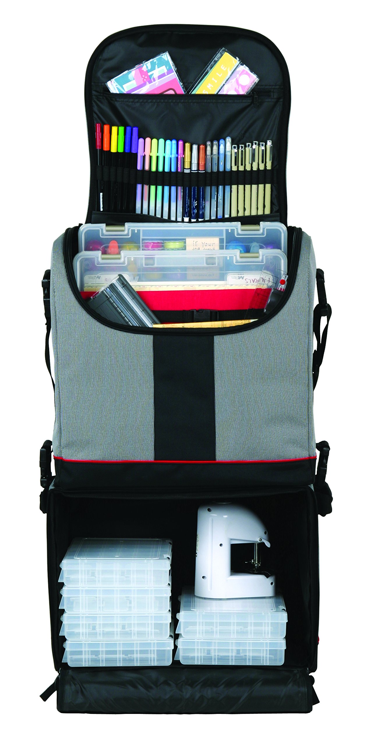 ArtBin Tote Express, Black/Gray Rolling Art Craft Storage Bag,6922SA | eBay