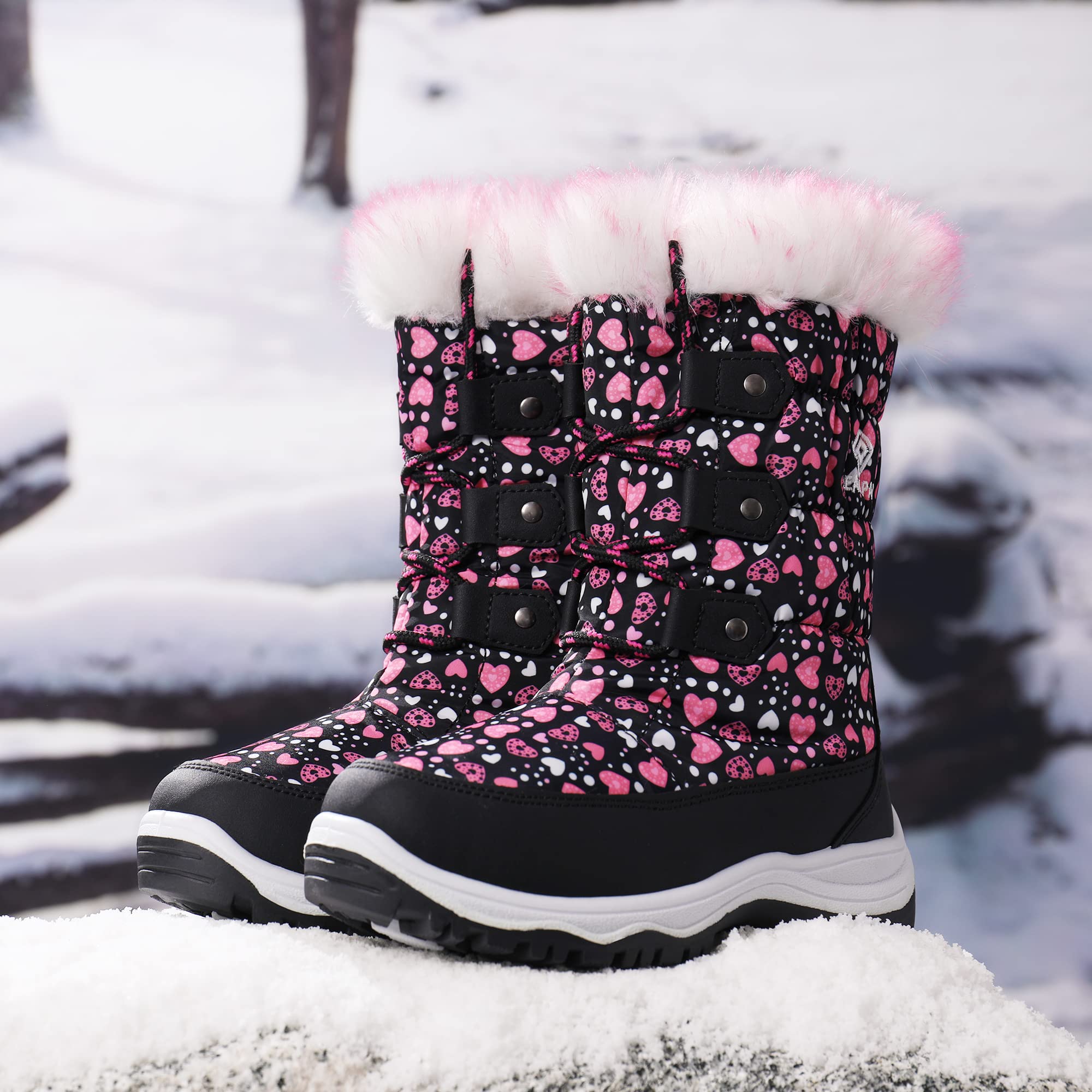 Dream Pairs Big Kid Winter Snow Boots