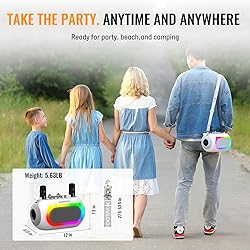 SUDOTACK Karaoke Machine for Adults Kids with 2