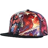 Marvel Comics Spiderman Allover Sublimated Scenes Design Adult Adjustable Snapback Hat Baseball Cap OSFM Multicolored